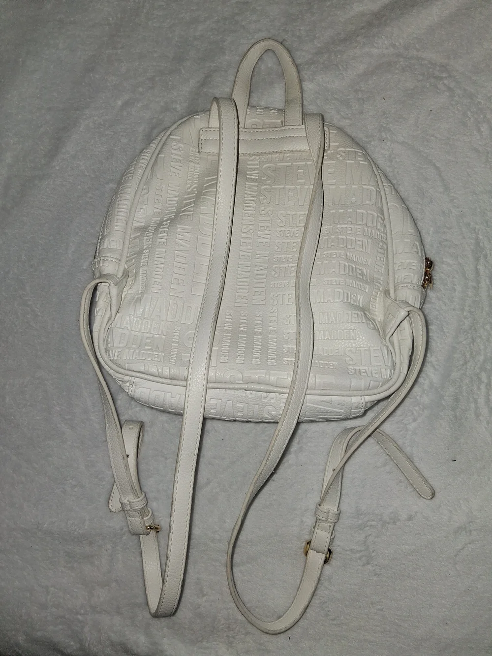 Steve Madden White Floral Backpack